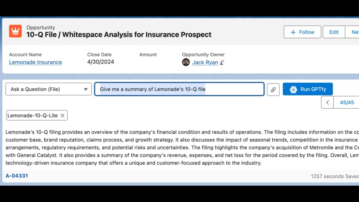 AI reads financial statements attached to Salesforce records via file analysis