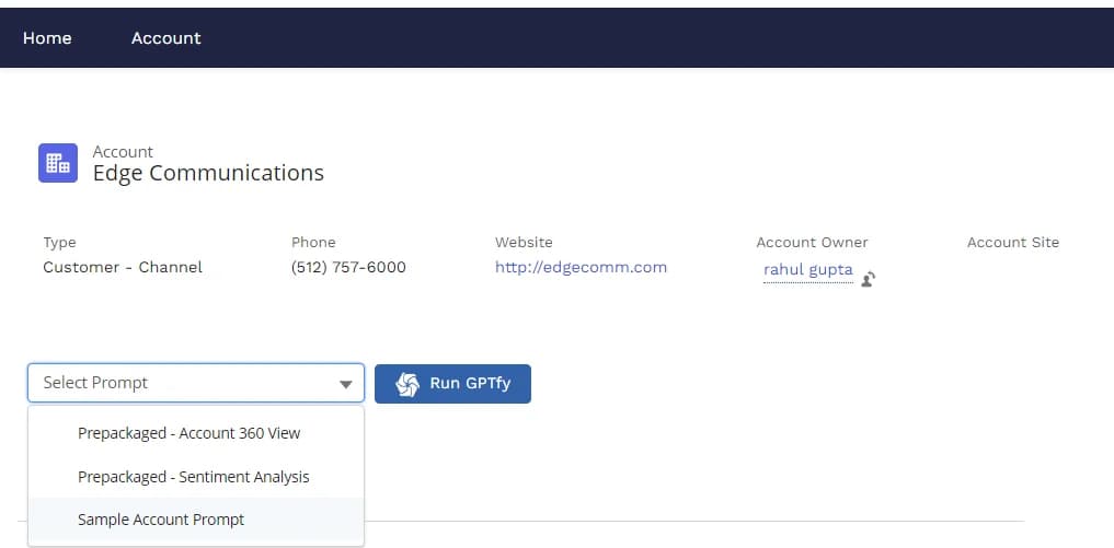 GPTfy Components Deployed Through Experience Builder