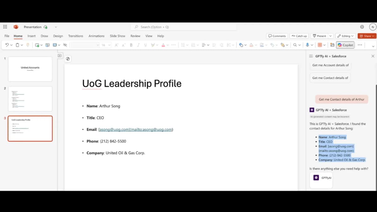 Sales Copilot Shows Data. It Won't Build Your Deck.