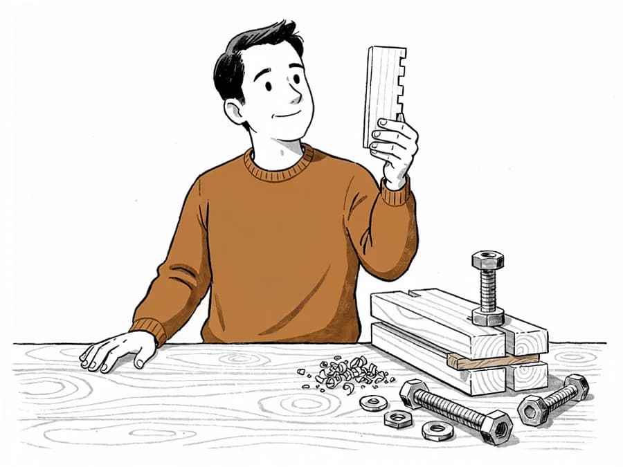 Built With. Not Bolted On. illustration