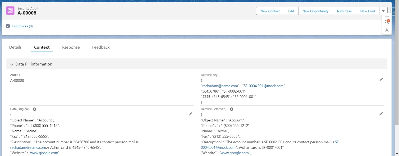GPTfy Security Layer Process Flow - Layer 3: Allow blocking of specified sensitive