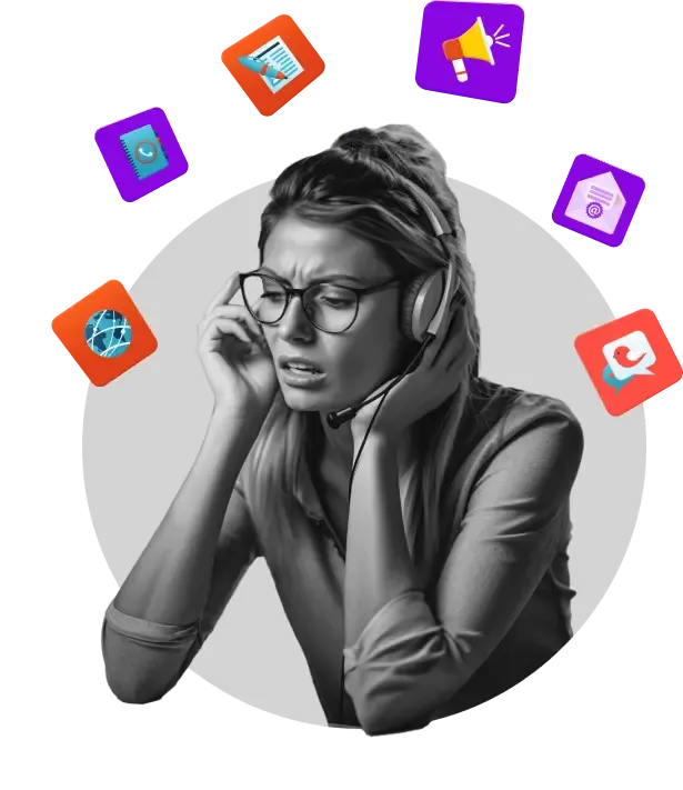 Customer service representative using GPTfy AI for Salesforce Service Cloud automation and CSAT optimization