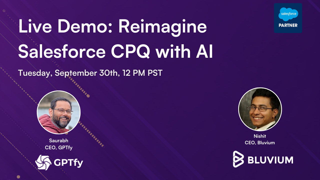 AI-powered Salesforce CPQ dashboard showing intelligent quoting and automation