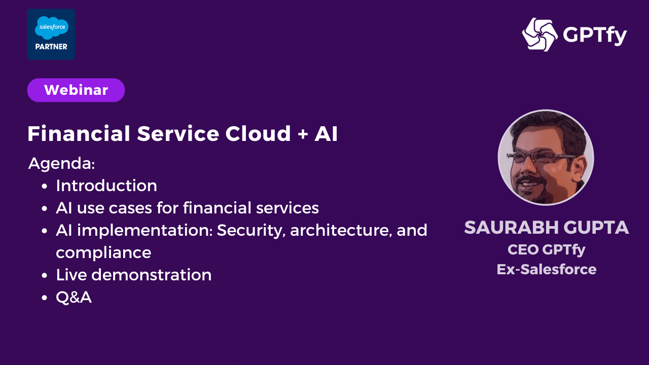 Financial Service Cloud + AI - Webinar Banner