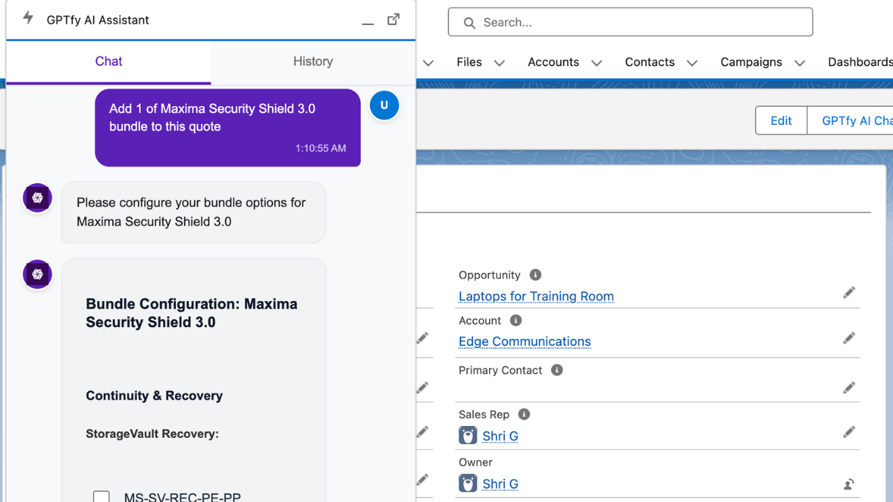 AI for Salesforce CPQ - Security and Architecture
