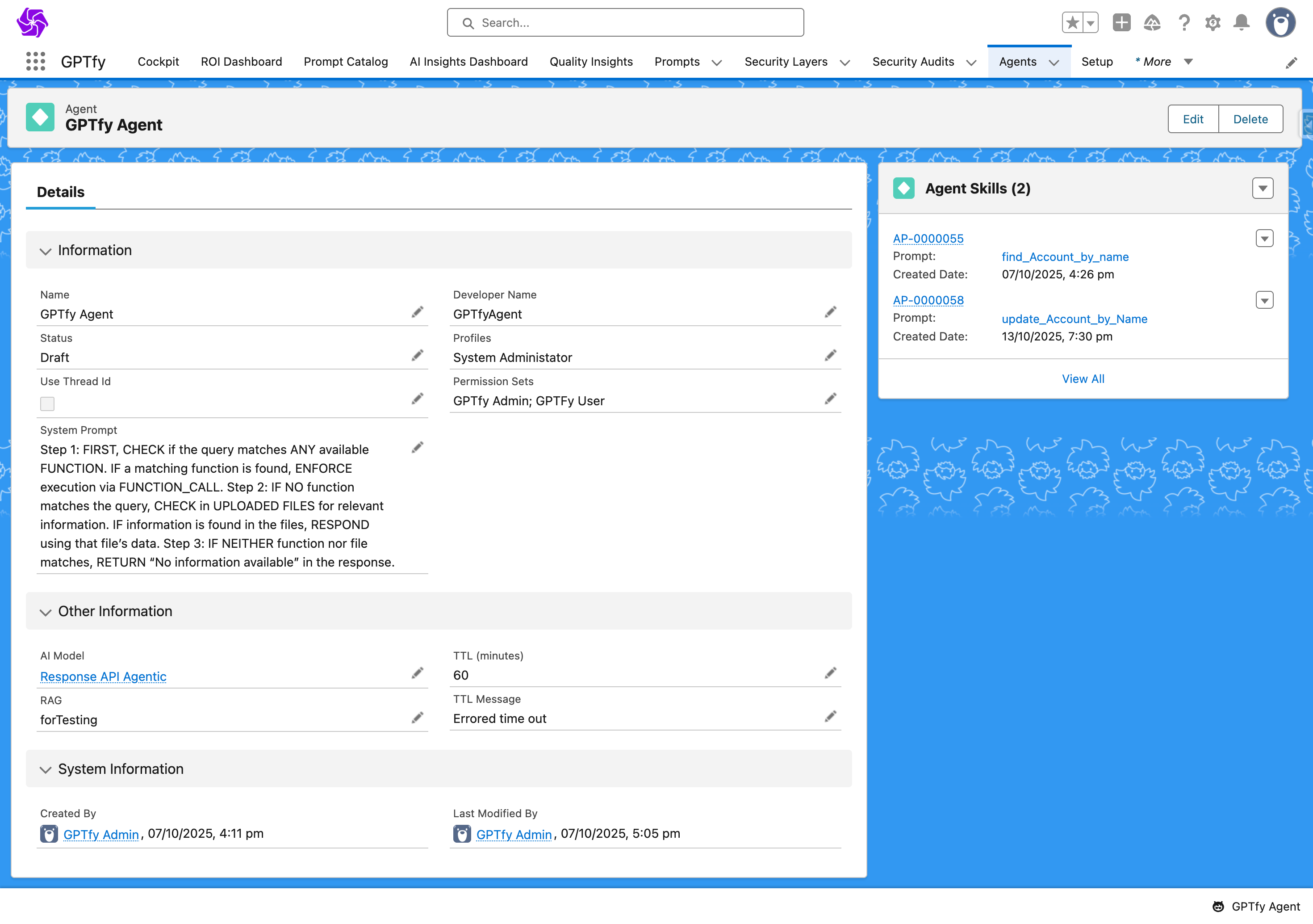 Technical architecture demonstration