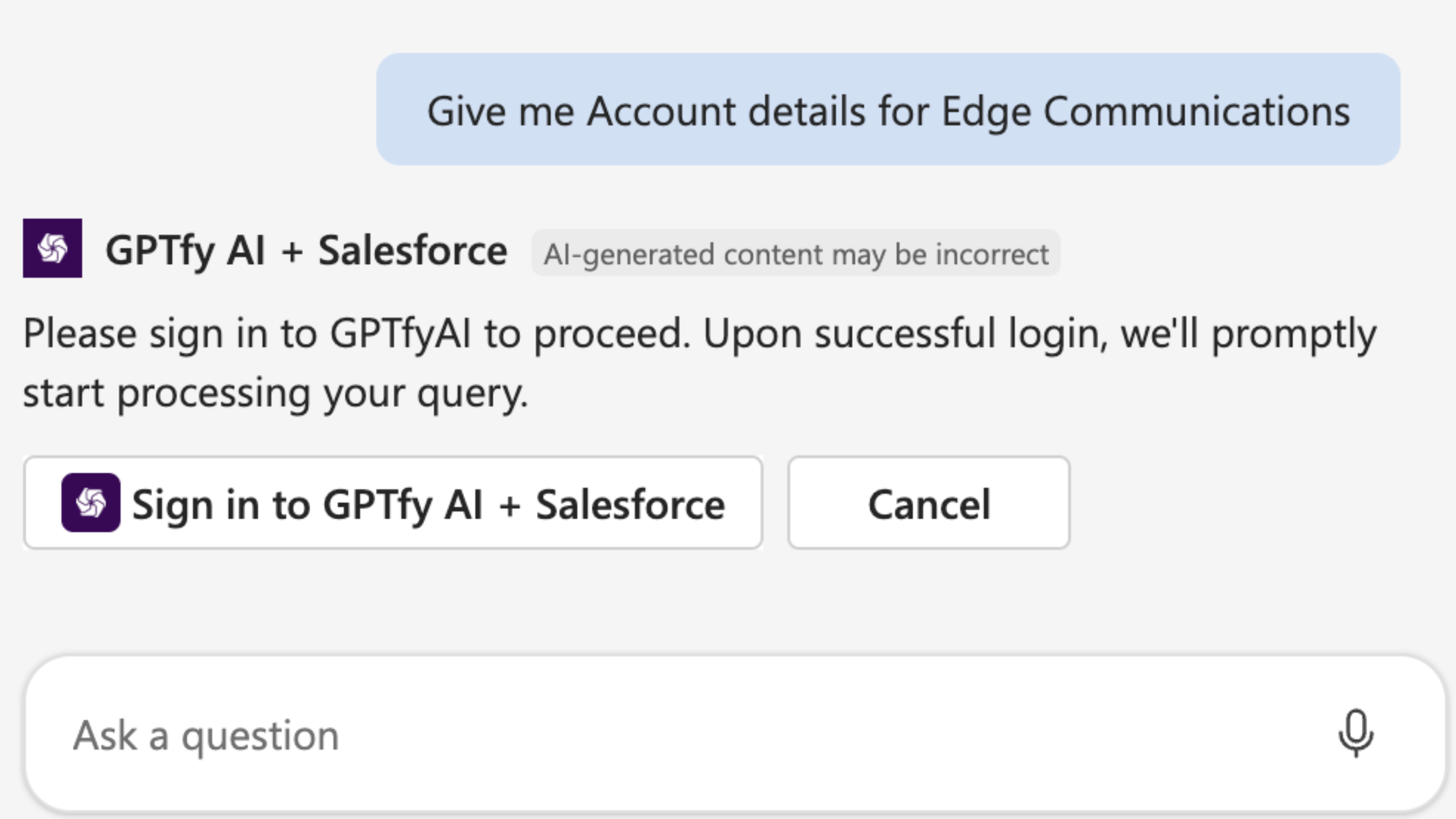 GPTfy Microsoft Copilot Integration for Technical Directors - Secure Salesforce Data Access