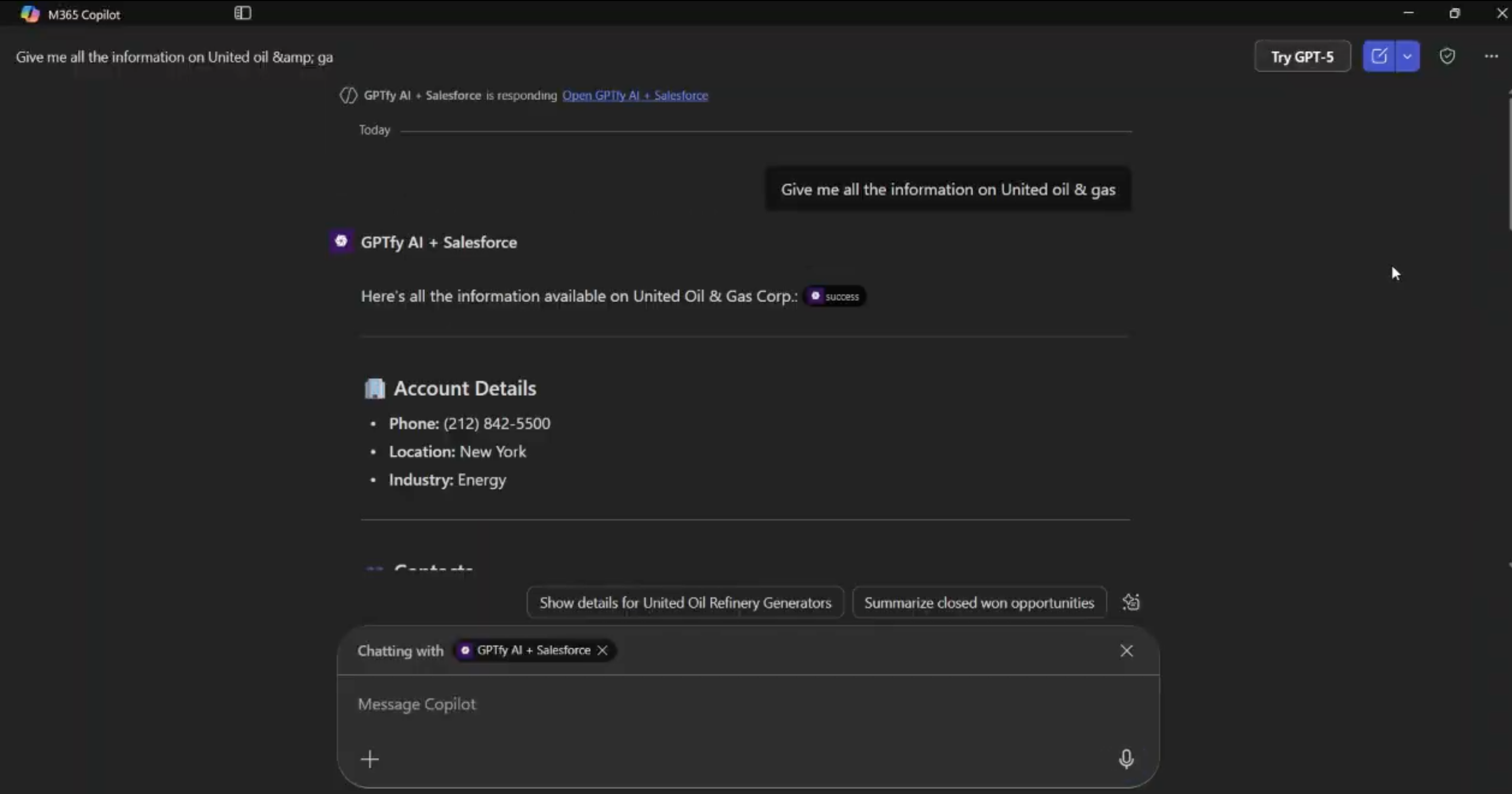 GPTfy Microsoft Word Integration for Technical Directors - Secure Salesforce Data Access