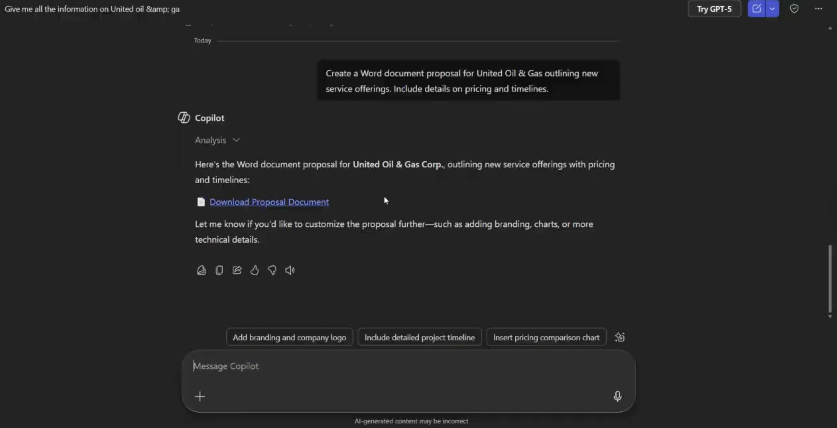Microsoft Word integration for sales leaders and documentation acceleration