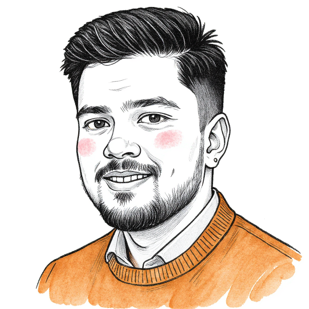 Kesavamoorthy K - Illustrated portrait