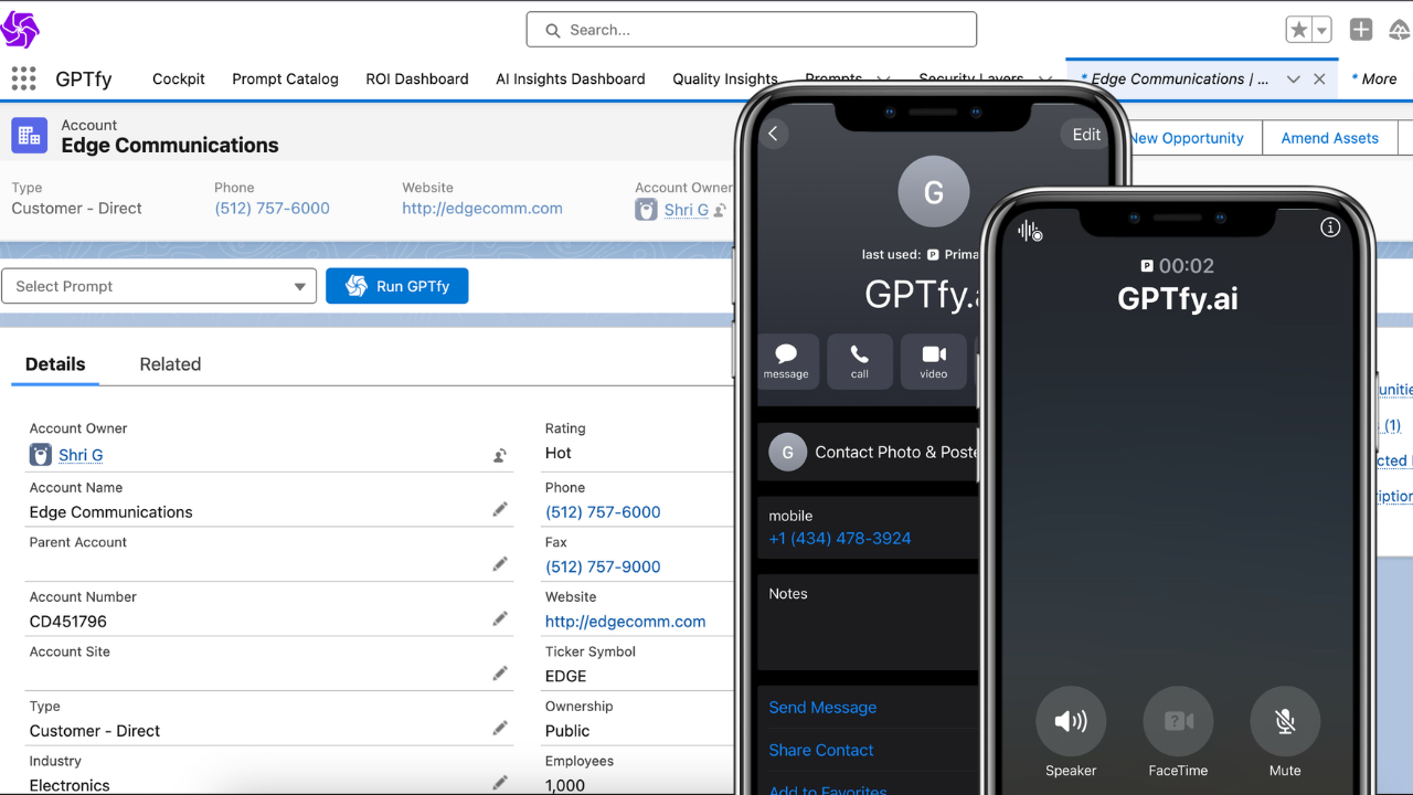 Sales teams using voice-to-Salesforce updates