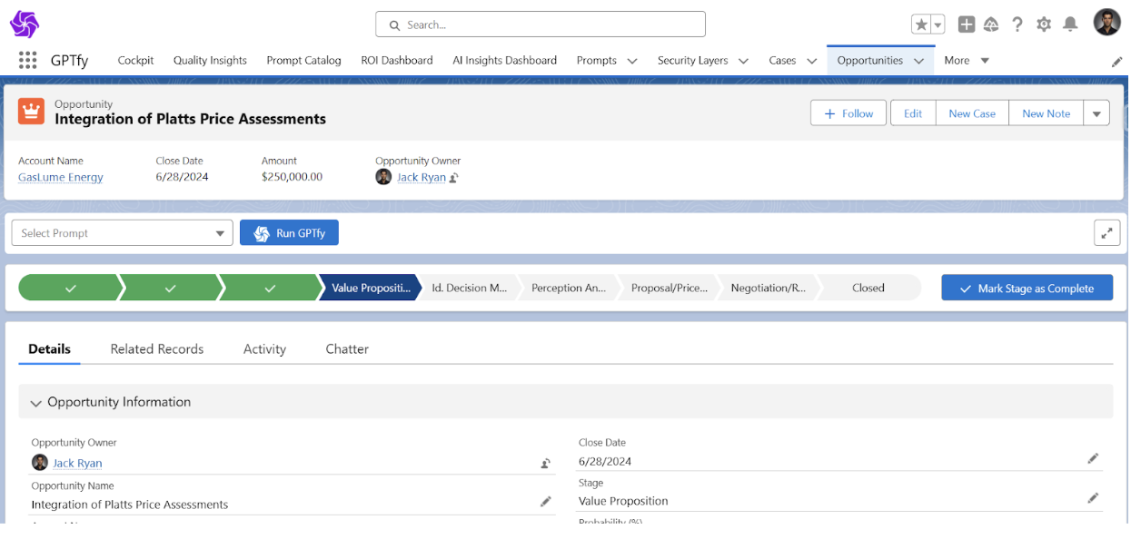 Operations ROI demonstration
