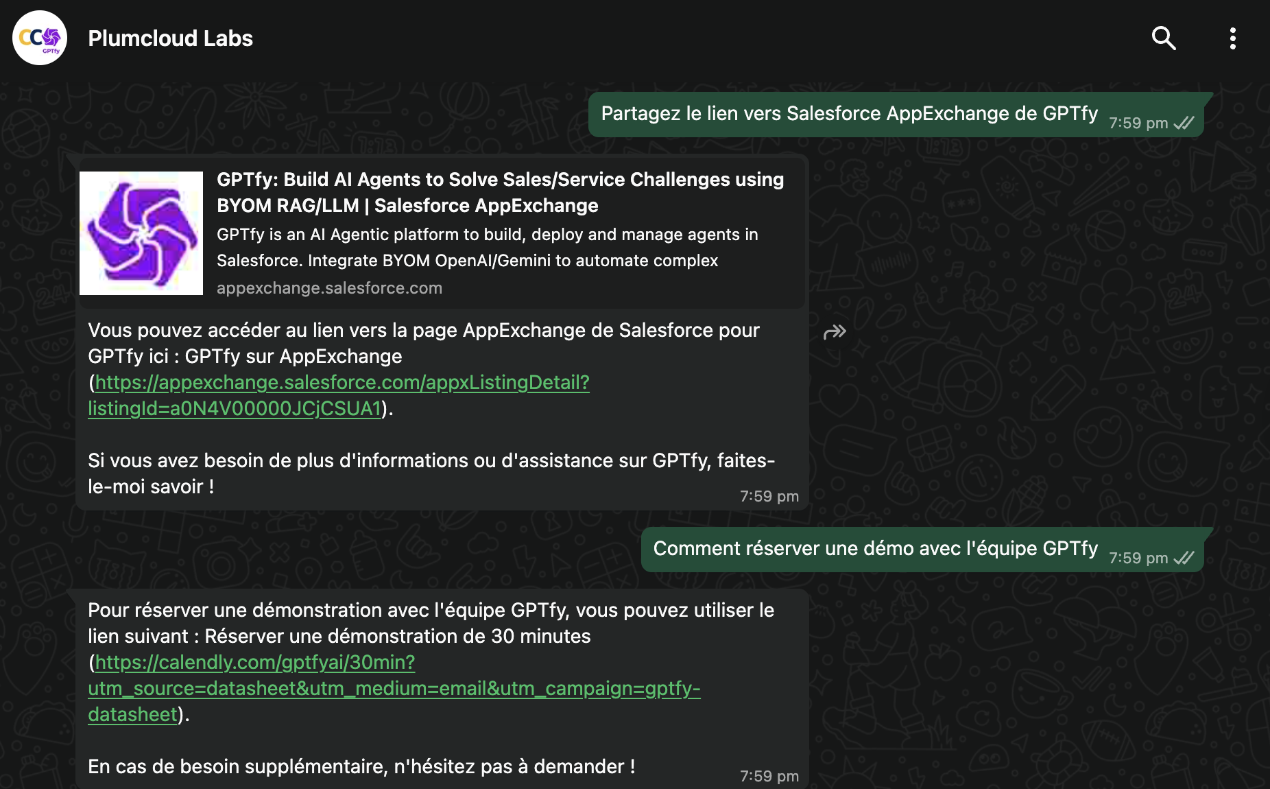 Business operations with one global WhatsApp number
