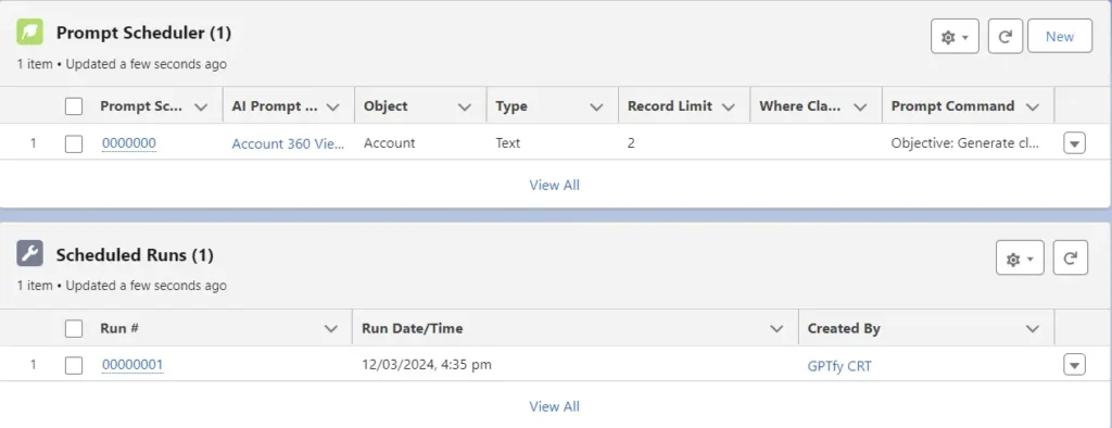 Overview of the prompt scheduler and scheduled runs in a mass processing system.