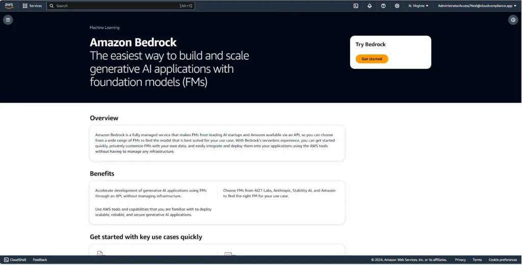 Start building with Amazon Bedrock AI for scalable applications.